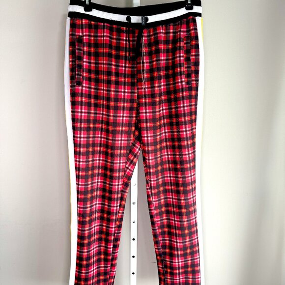 Mens Athletic Hip Hop Premium Slim Fit Track Pants Sweatpants w/ Side Taping 2XL - Picture 2 of 14